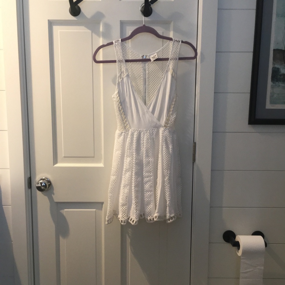 Angel Biba White Marilyn Monroe Styled Dress
